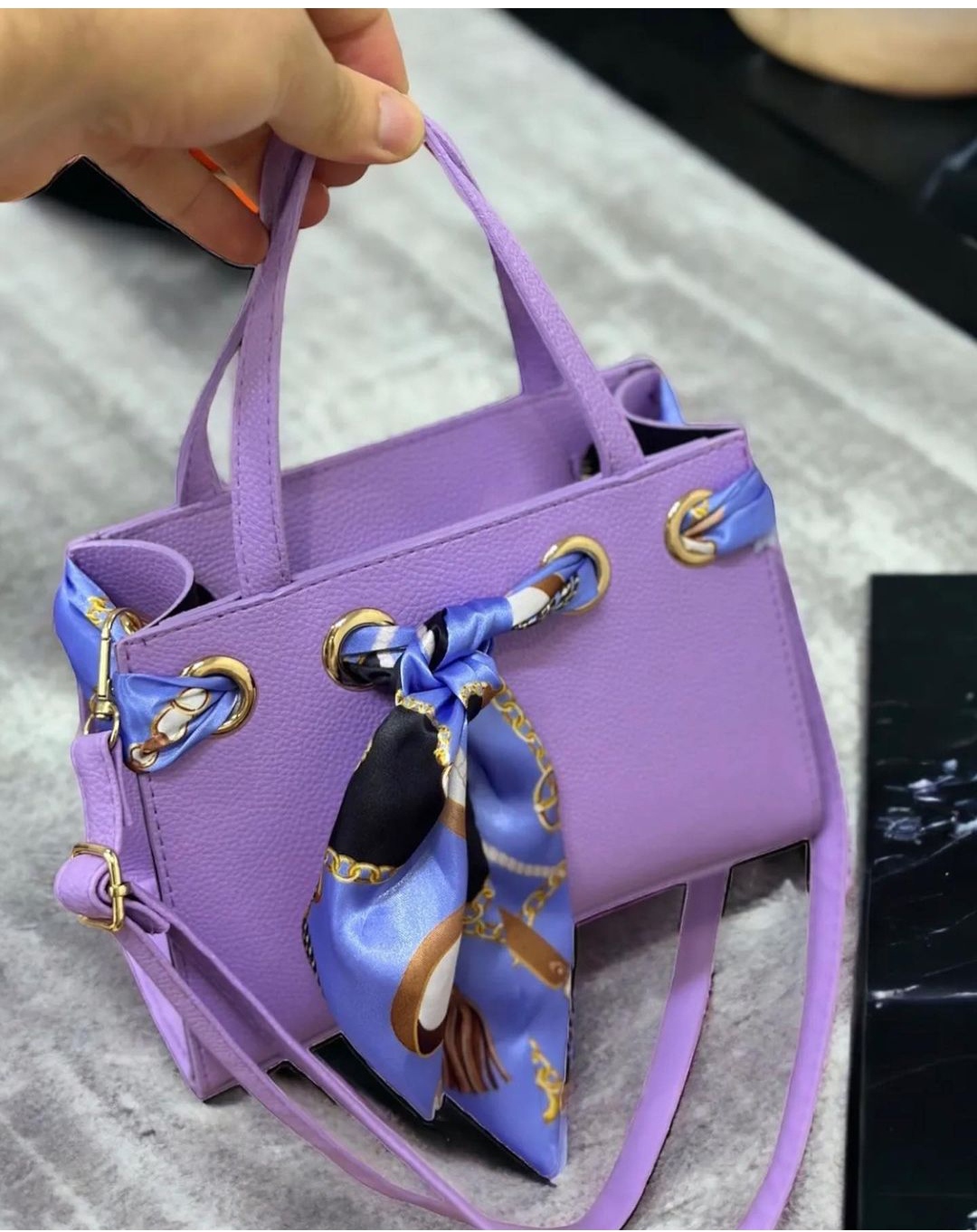 ZEYN CAMELLİA LİLA EL VE OMUZ ÇANTASI 