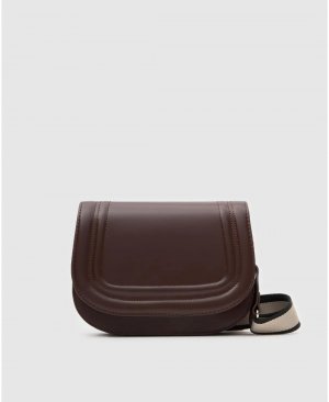 ZEYN ELLA KOYU KAHVE  OMUZ ÇANTASI 